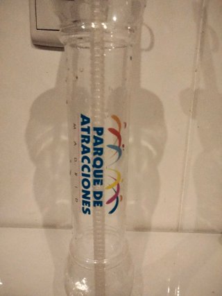 Vaso con pajita Parque de Atracciones
