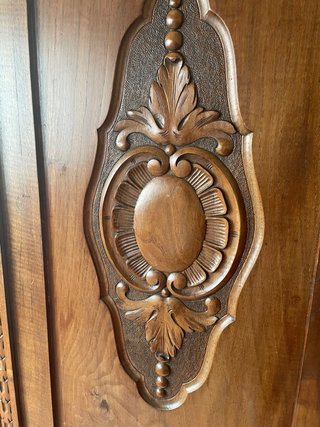 Conjunto habitación madera maciza tallado