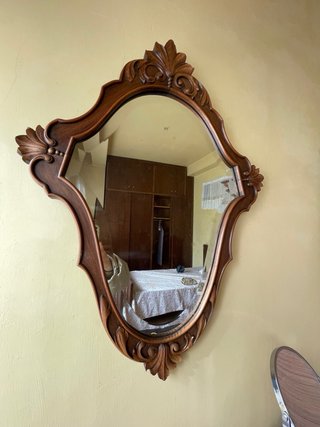 Conjunto habitación madera maciza tallado