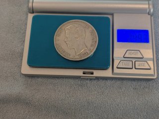 Lote 5 Monedas Plata Amadeo I Rey España 1871