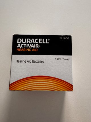 Pilas Audífono Duracell Activair 312 (Lote 120)