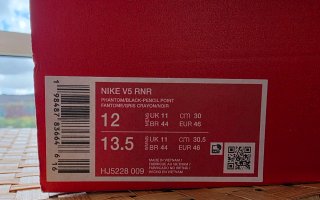 Zapatillas Nike V5 RNR Blanco/Plata Talla 46