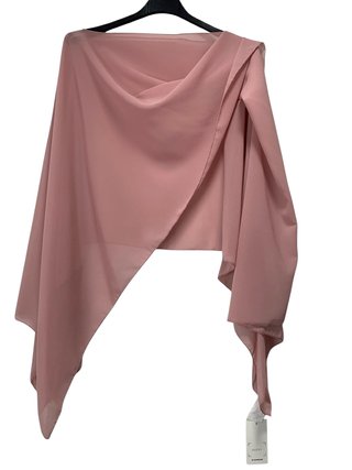 Chal capa gasa rosa