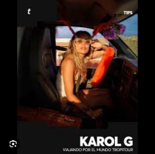 Póster Karol G Madrid 26 jun