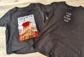 Pack 2 Camisetas Negras Bershka