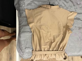 Vestido camisero Motivi beige talla M