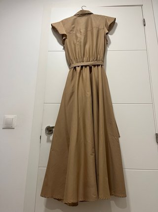 Vestido camisero Motivi beige talla M