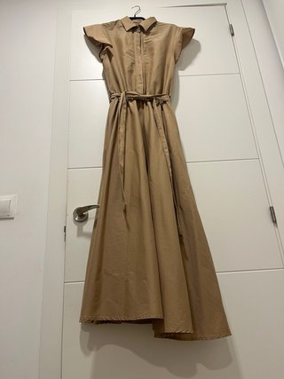 Vestido camisero Motivi beige talla M