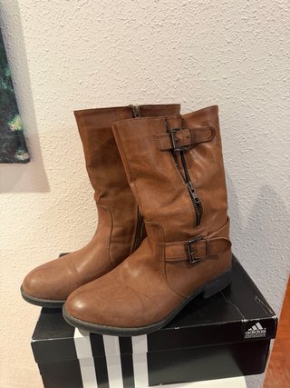 Botines grises mujer