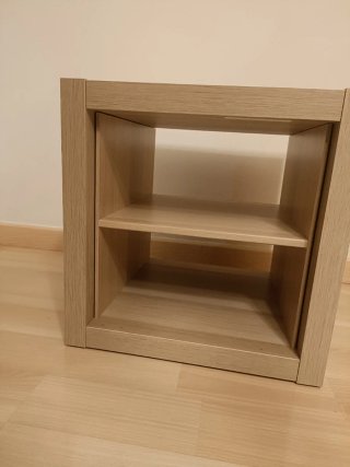 Estantería Kallax 2 divisiones efecto roble