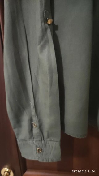 Camicia militare donna verde con borchie XL