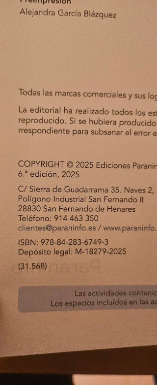 Libro Elementos Amovibles sexta edición.
