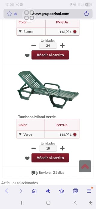 Tumbonas reclinables Grofillex