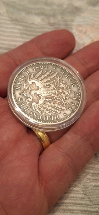 Moneta 5 Mark Tedesco 1899 Aquila