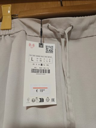 Pantalones ZARA beige MUJER