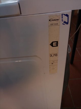 Secadora Candy CST 10 capacidad de carga 4'5
