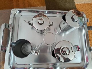 Juego café/té acero inoxidable