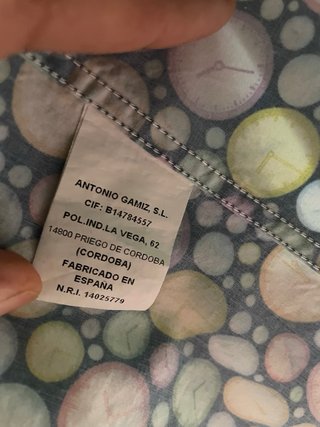 Camisa chico estampado relojes 100% algodon.