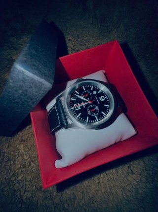 Reloj Kronos Negro y Plateado