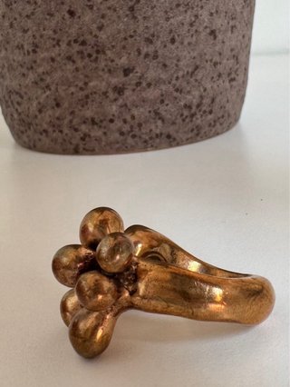 Anello Monica Castiglioni Blubble Bronzo Verde