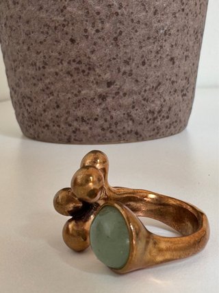 Anello Monica Castiglioni Blubble Bronzo Verde