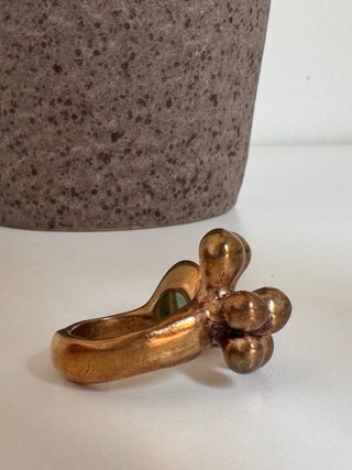 Anello Monica Castiglioni Blubble Bronzo Verde