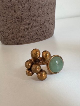 Anello Monica Castiglioni Blubble Bronzo Verde
