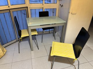 4 Sedie nere Ikea