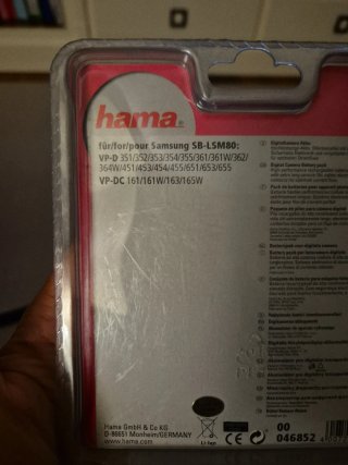 Batería Hama SB-LSM80 Samsung