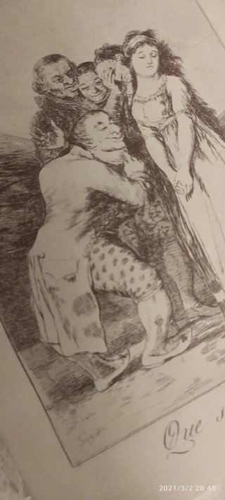 Due litografie di Goya: 'Que sacrificio' e 'Linda maestra'