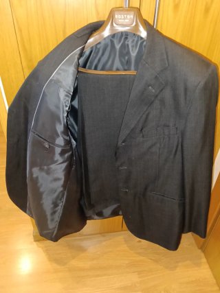 Traje Rayas Negro Talla 42/50
