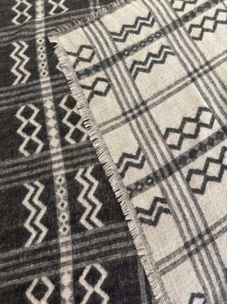 Bufanda Manta XL Plaid Boho Reversible Unisex