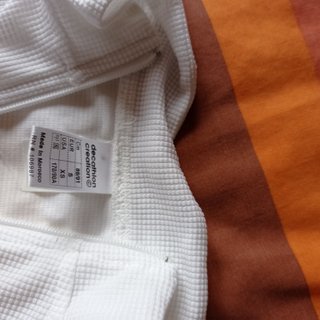 Camiseta ciclismo Btwin blanca