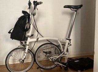 Bicicleta Plegable Brompton Blanca