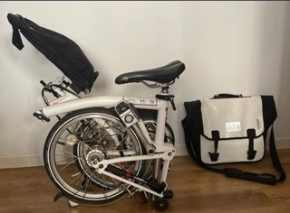 Bicicleta Plegable Brompton Blanca