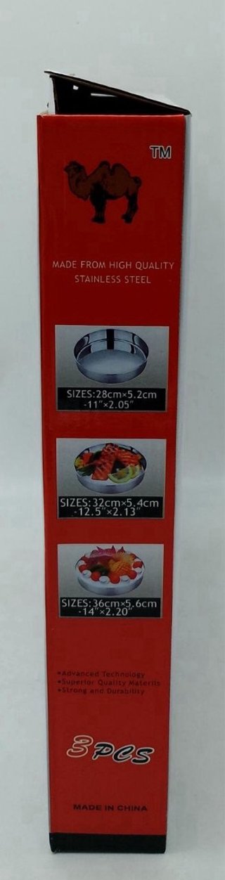 Set 3 Pz DGBAVARIA Acciaio Inox
