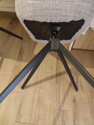 Set 4 Sedie Grigie Tessuto
