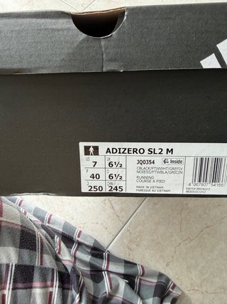 Adidas Adizero SL2 M Zapatillas Negras Blancas