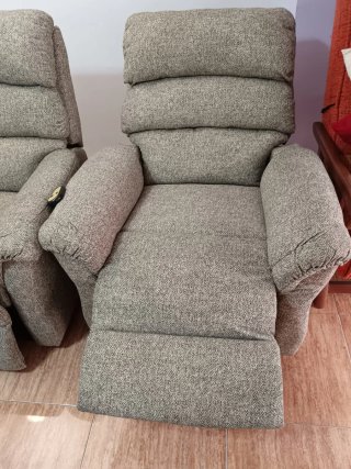 Sillón relax tela gris como nuevo