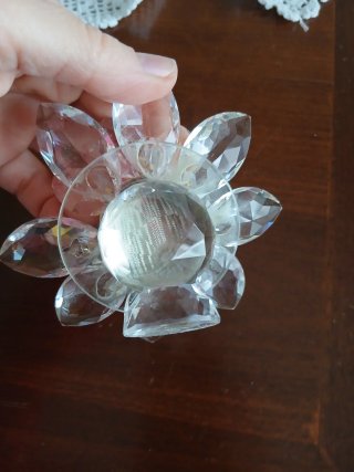 Orologio da tavolo fiore swarovski