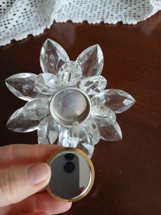 Orologio da tavolo fiore swarovski