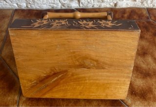 Vassoio porta bottiglie/bicchieri in legno
