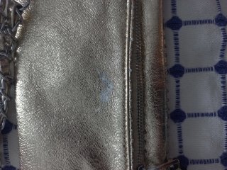 Bolso de fiesta de cadena dorado
