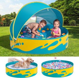 NUEVO Piscina Infantil Con Toldo Bebé Peradix