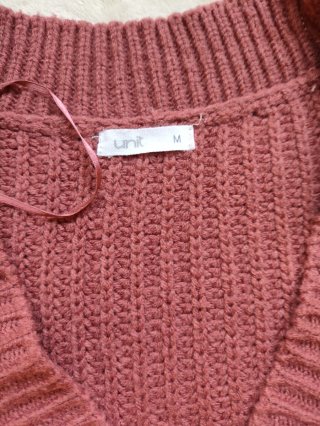 Chaleco UNIT Punto Color Teja Talla M