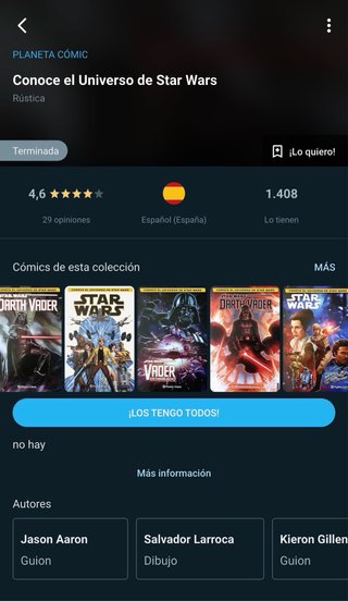 Colección Comics star wars