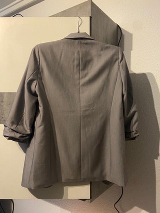 Chaqueta Americana/Blazer gris Pieces talla XS