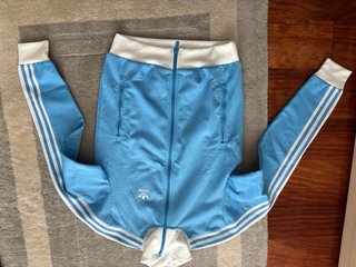 Sudadera Adidas Azul y Blanca