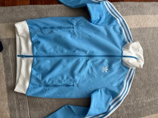 Sudadera Adidas Azul y Blanca