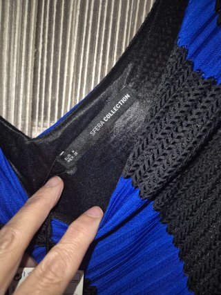 Vestido Sfera Azul y Negro